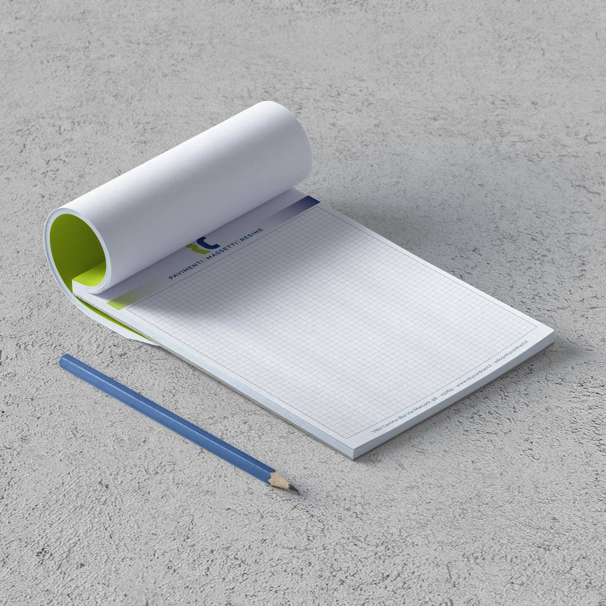 Klijuotas bloknotas su viršeliu A5