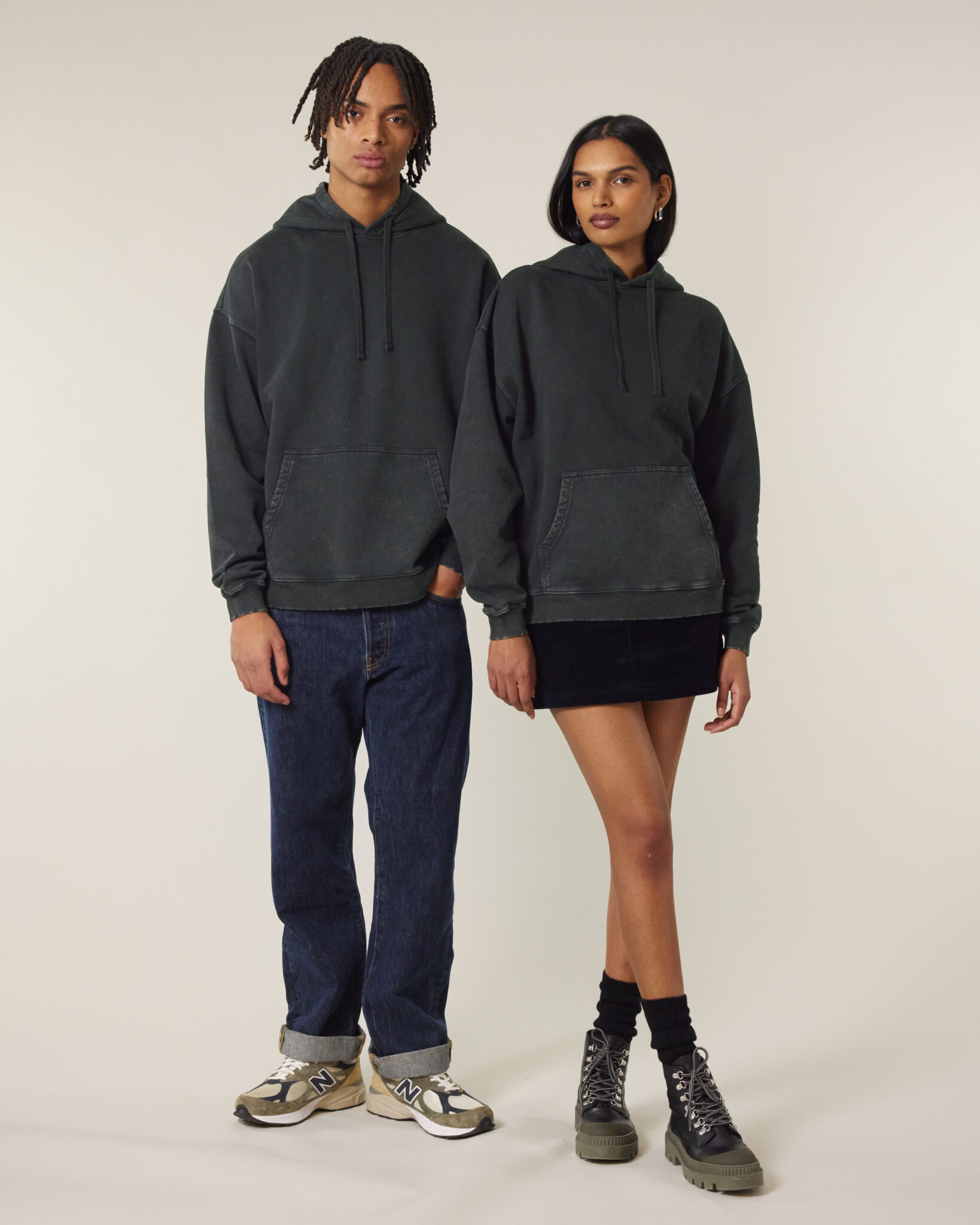 Oversized bliuzonas su gobtuvu Stanley Stella Slammer 2.0 vintage