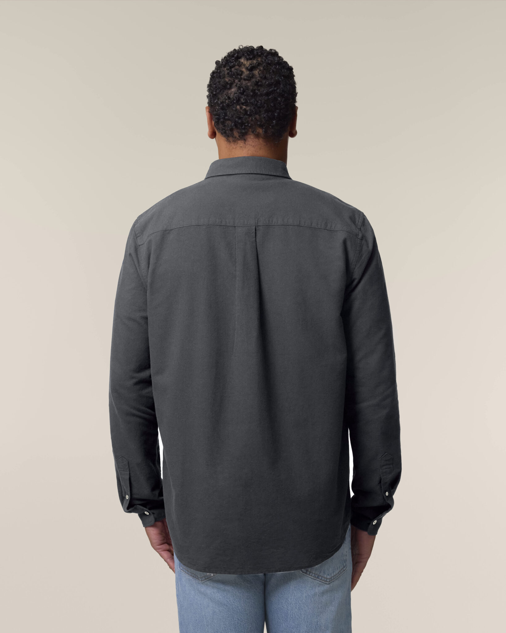 Stanley Oxford Shirt_Anthracite_Studio_Back_Main_0