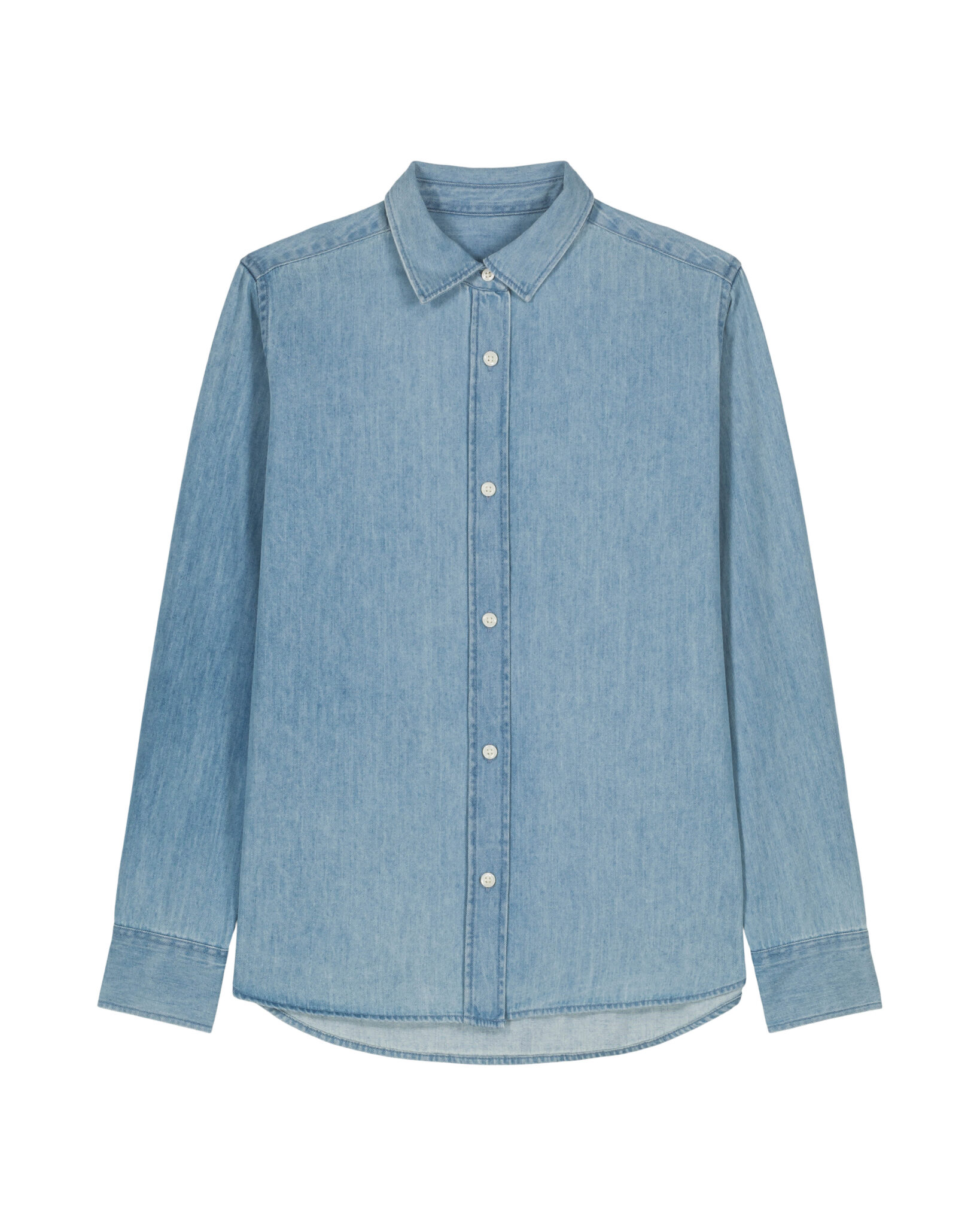 Stella Denim Shirt_Light Wash_Packshot_Front_Main_0