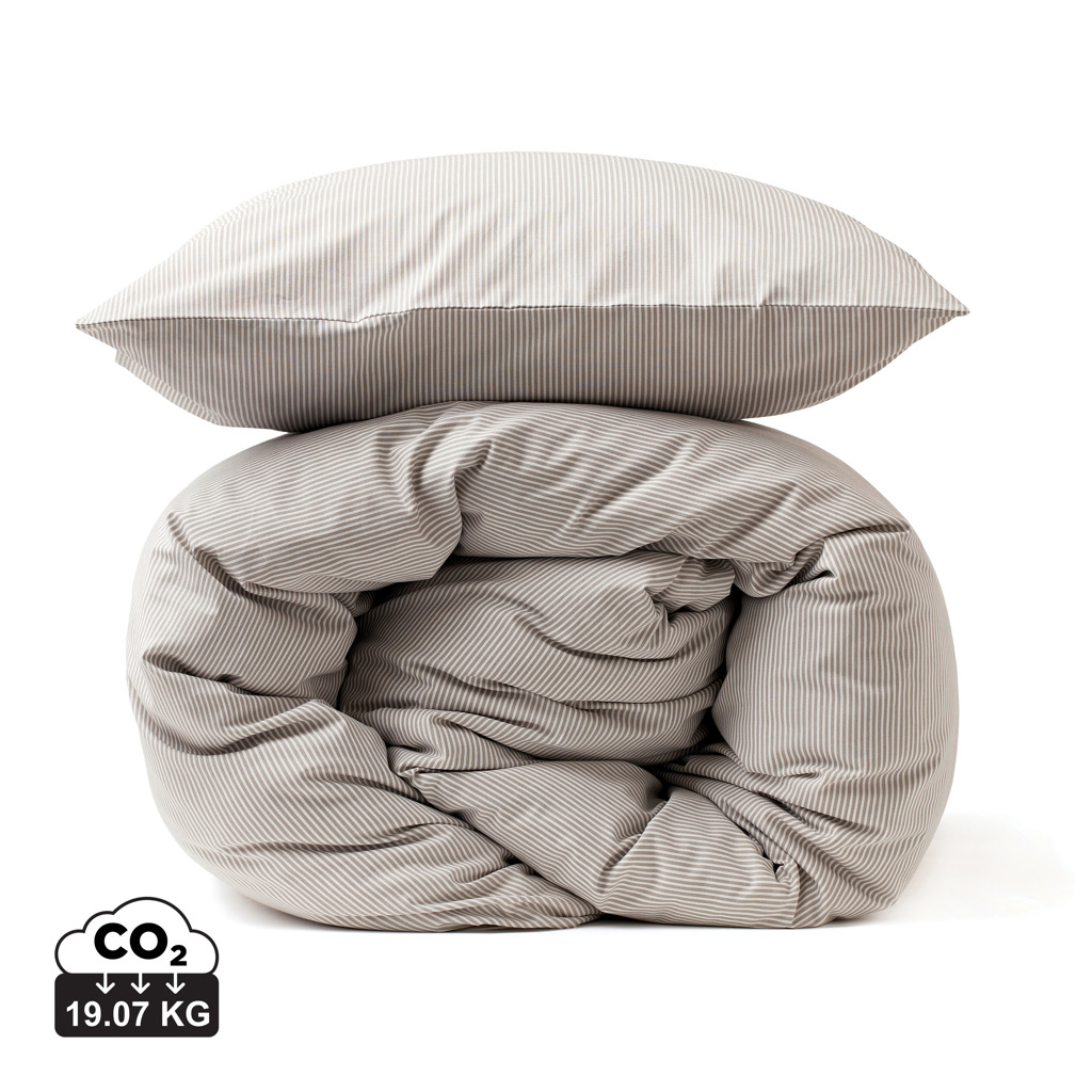 VINGA Montgomery aukščiausios kokybės medvilnės patalynės komplektas, 4 dalių - pilkas
