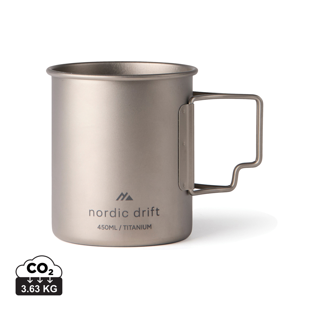 Nordic Drift Trail Ultra Light Titanium 450 ml puodelis