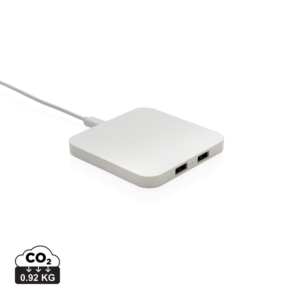 RCS 10 W belaidis įkroviklis su USB jungtimis iš perdirbto plastiko