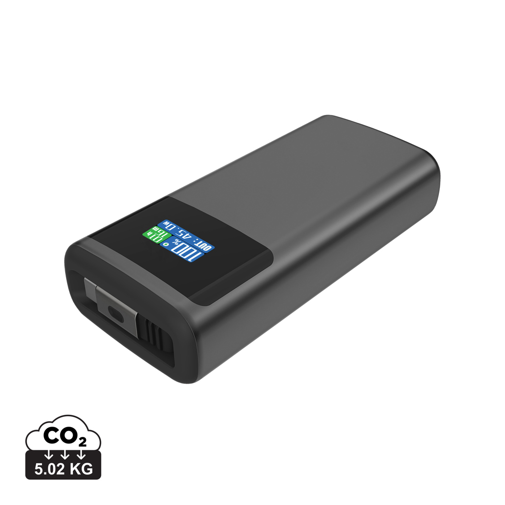 Quantum RCS itin greita 10 000 mAh PD45W išorinė baterija su ekranu