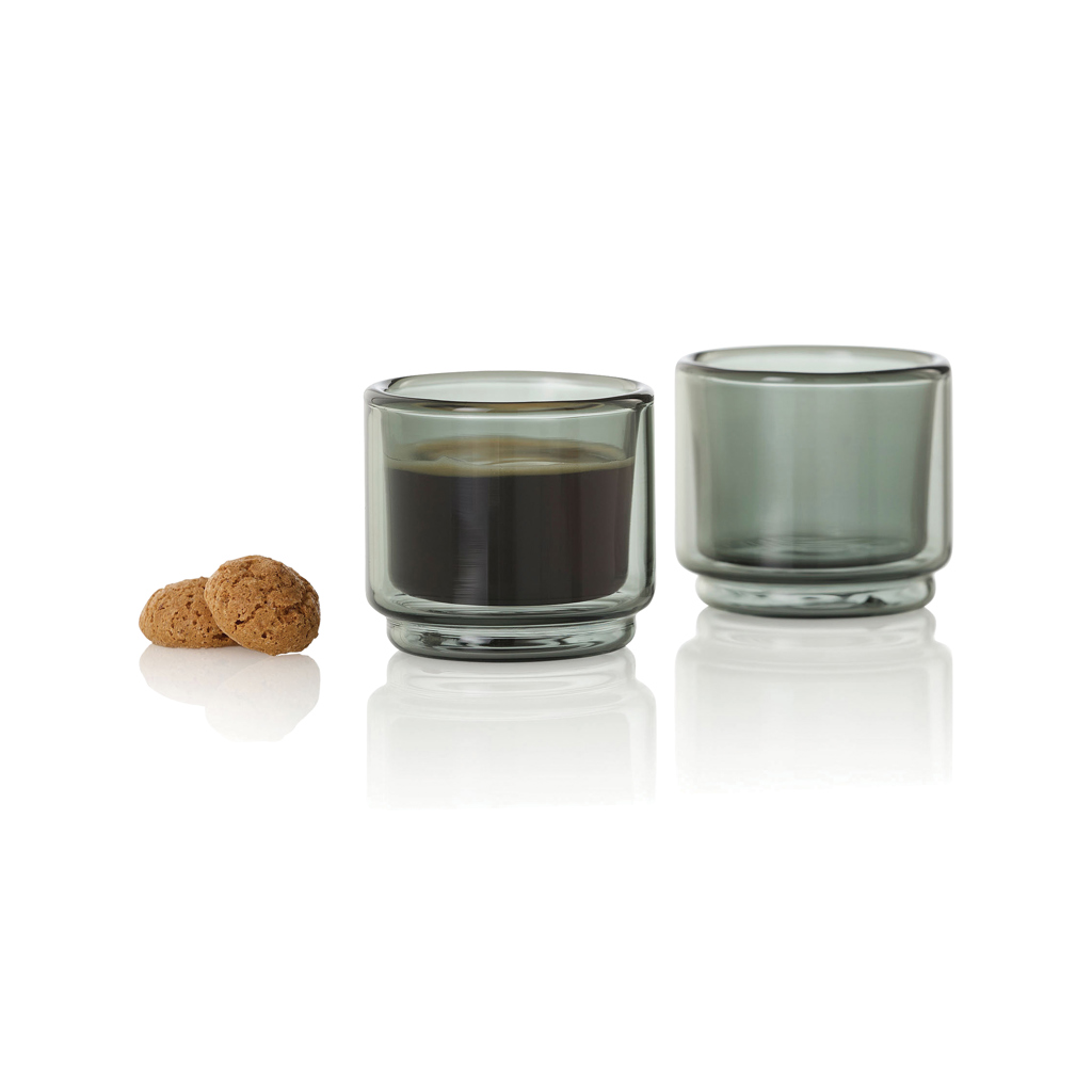 AdHoc „Impact“ dvigubų sienelių espreso puodelių rinkinys, 45 ml (2 vnt.)