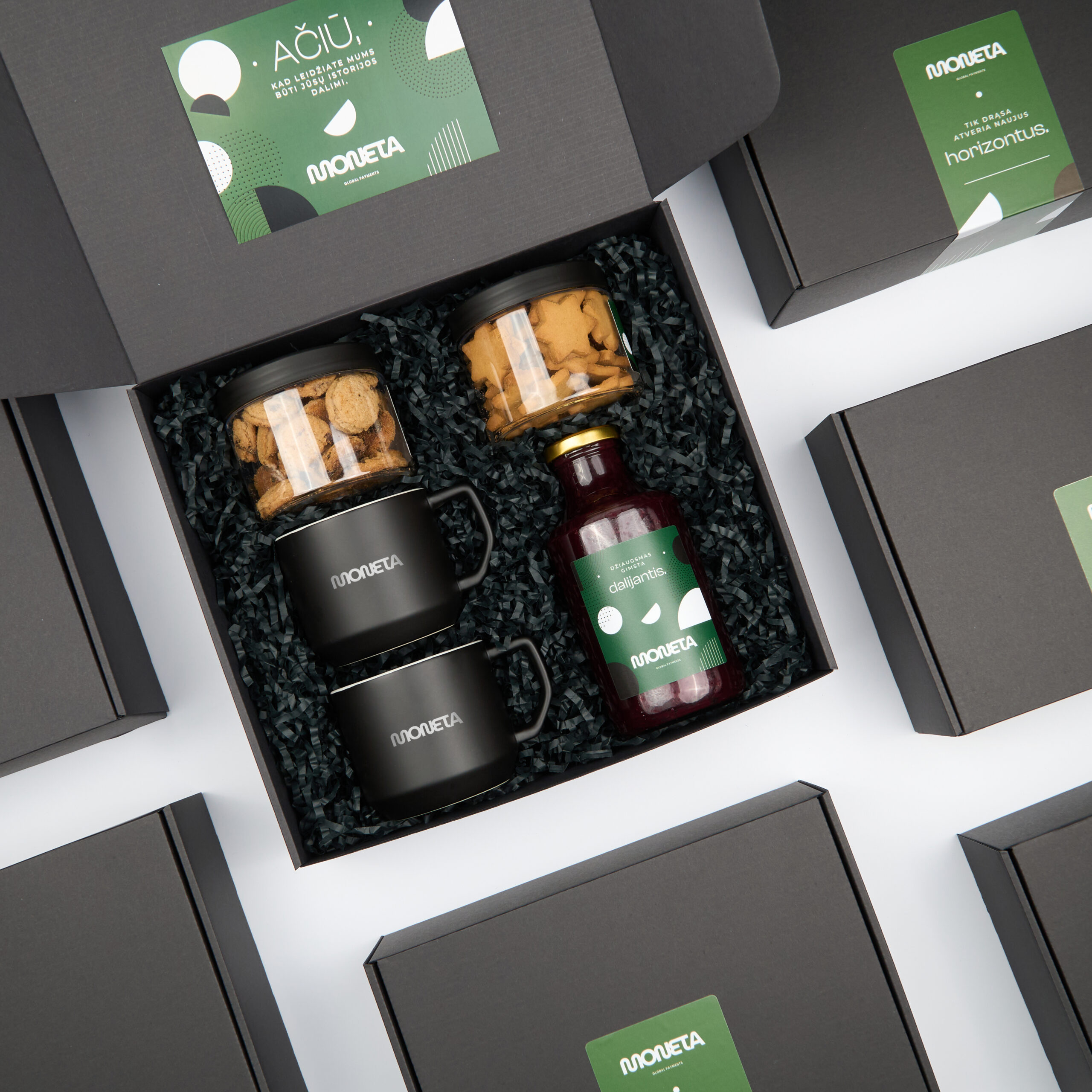 „CUP & COOKIE" ECO dovanų rinkinys su logotipu – rinkinio vaizdas iš arti
