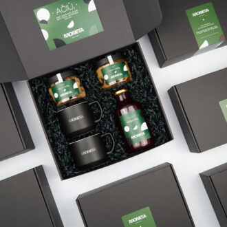 „CUP & COOKIE" ECO dovanų rinkinys su logotipu – tvari dovana partneriams