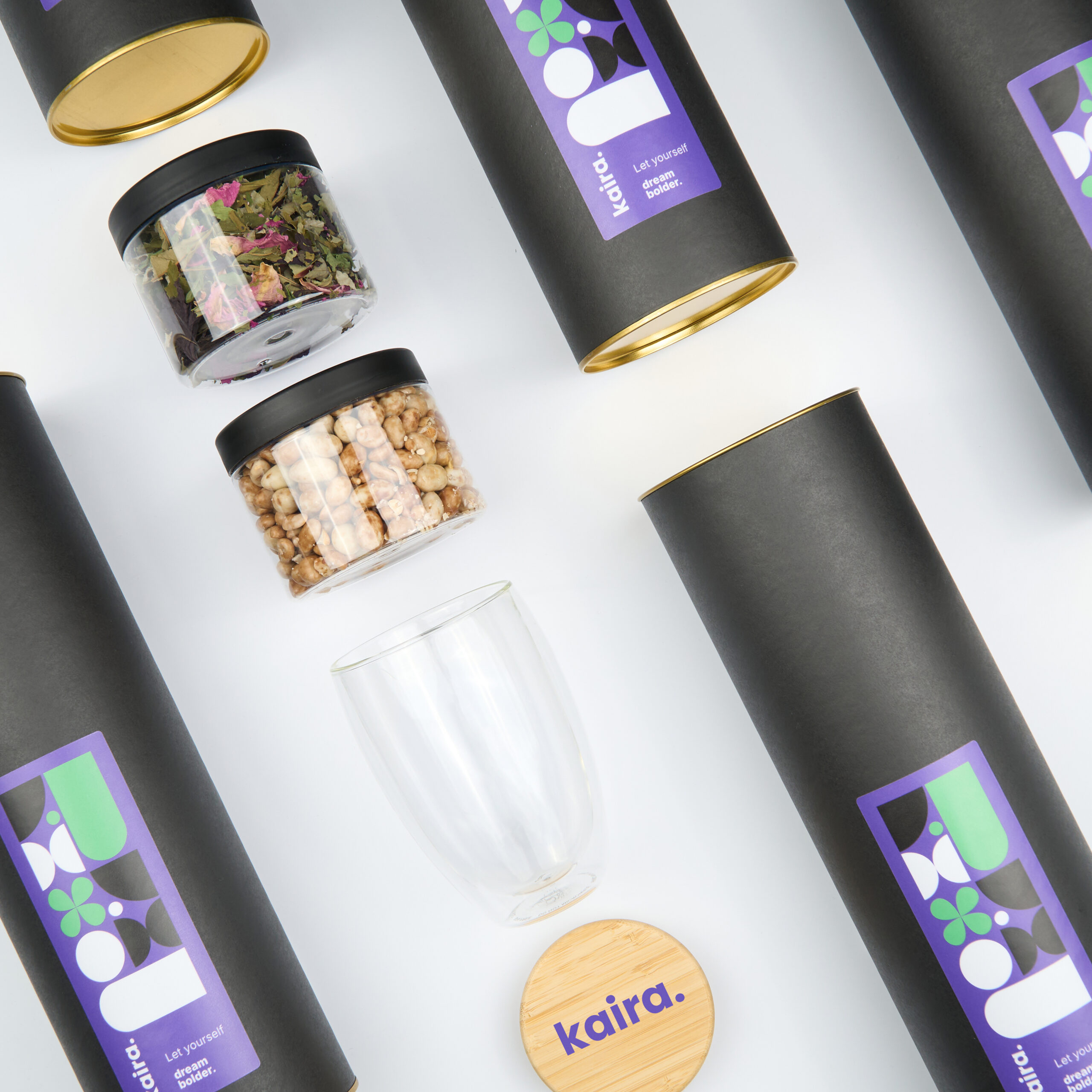 „NOSH BOX" SMART dovanų rinkinys su logotipu – rinkinio pakuotė su įmonės logotipu