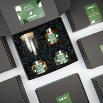 „THE FEAST" ECO dovanų rinkinys su logotipu – ekologiška kalėdinė verslo dovana
